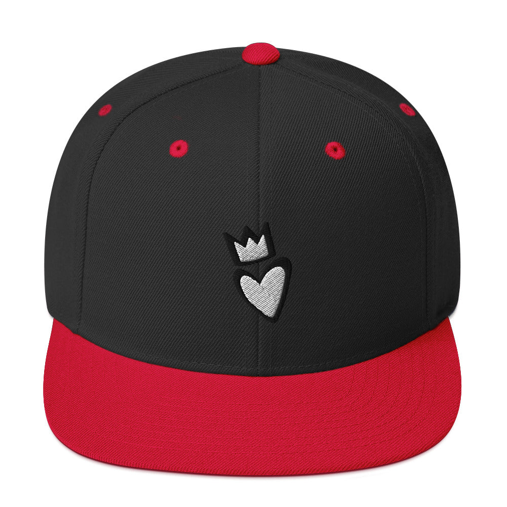 Crowned Heart Snapback Hat