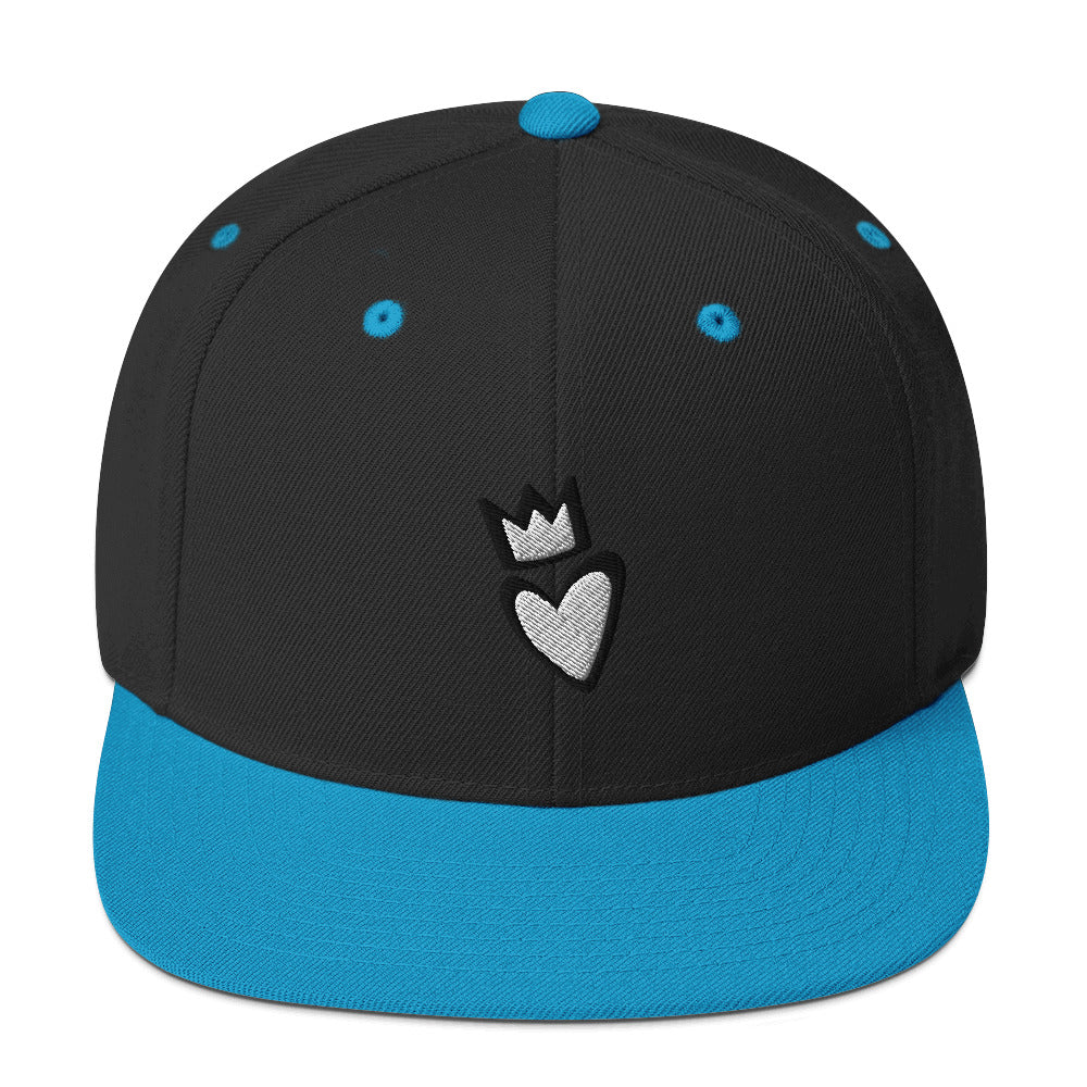 Crowned Heart Snapback Hat