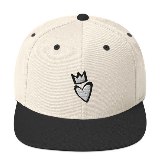 Crowned Heart Snapback Hat