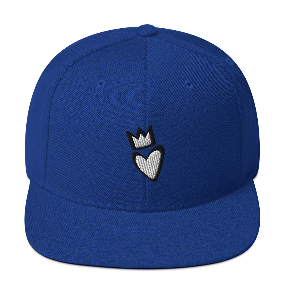 Crowned Heart Snapback Hat