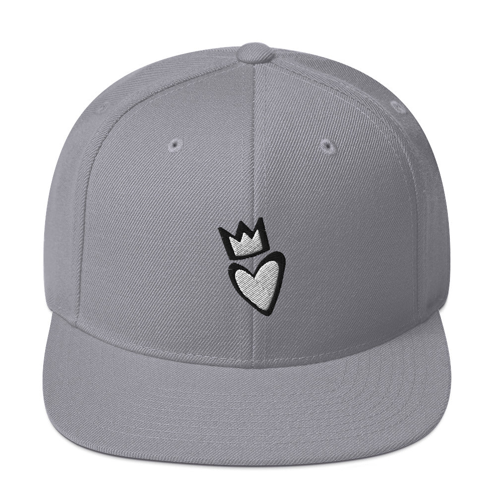 Crowned Heart Snapback Hat
