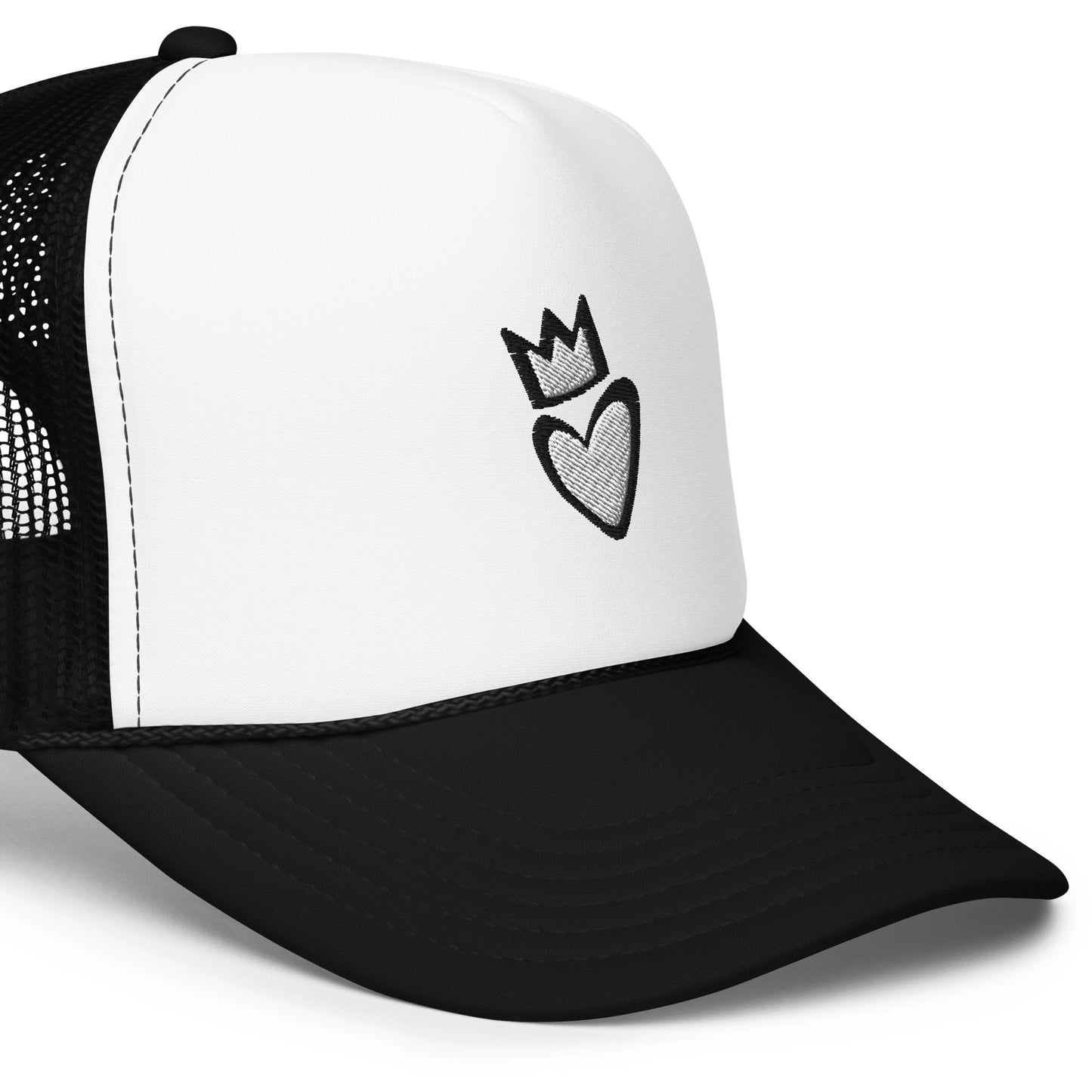 Crowned Heart Foam trucker hat