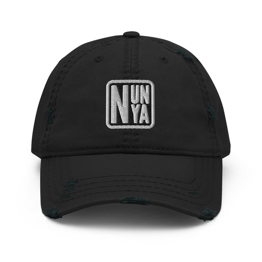 Nunya (W) Distressed Dad Hat